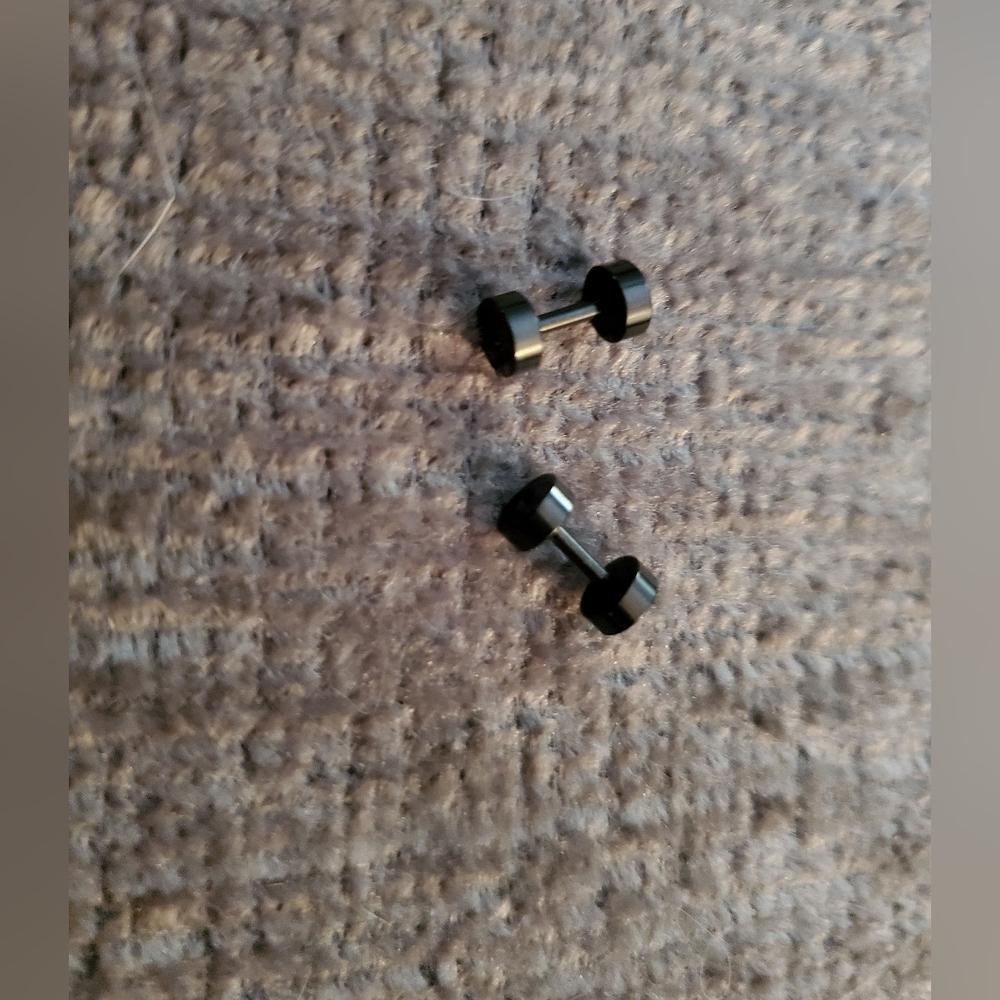 Fake ear gauges - black